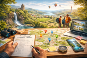 inventário turístico mapeando atrativos e infraestrutura de um destino