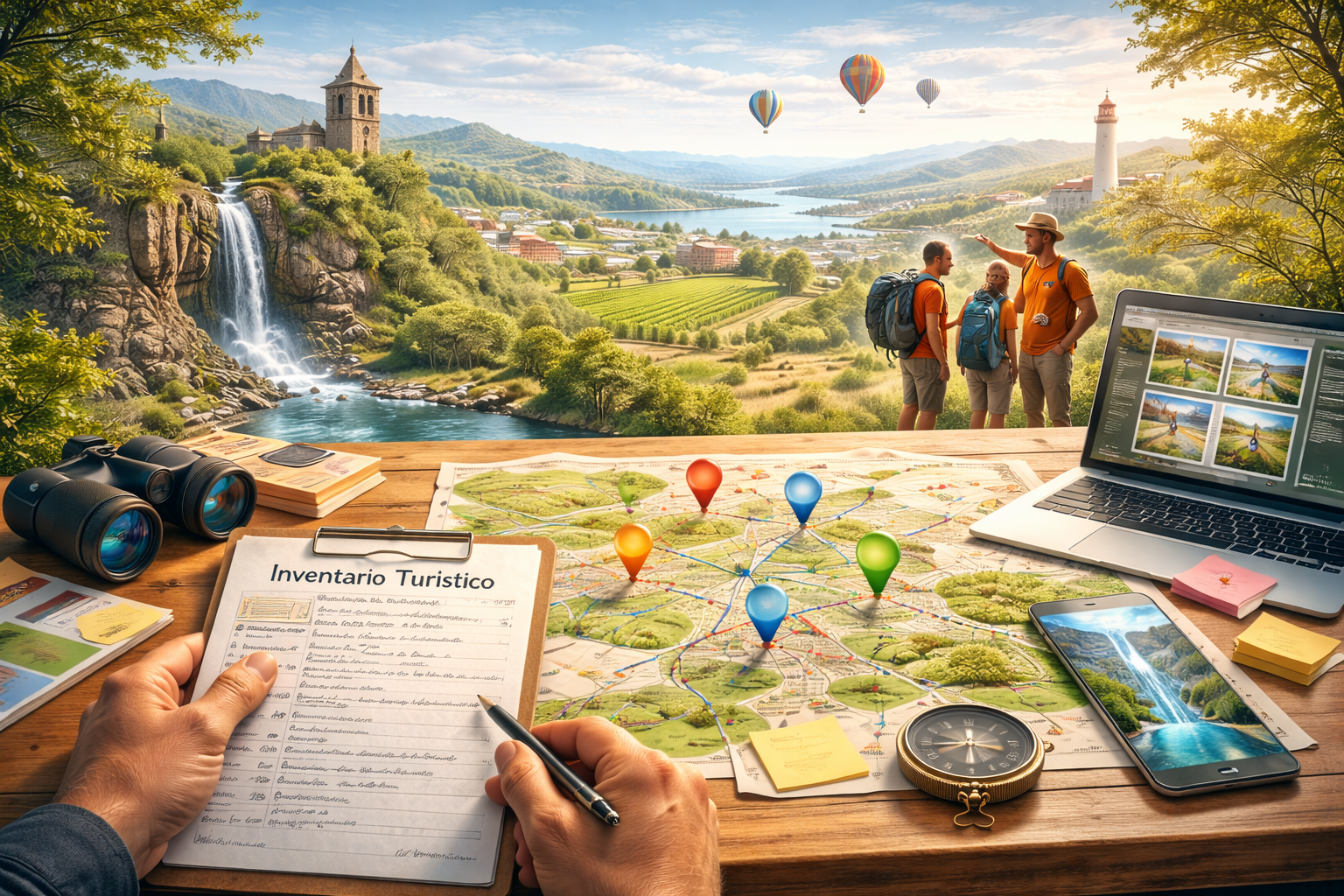 inventário turístico mapeando atrativos e infraestrutura de um destino